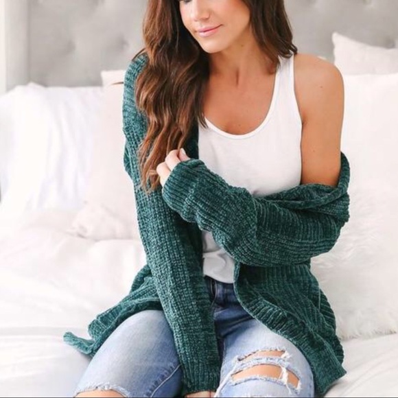 FINAL-NO OFFERS‼️Starstruck Chenille Cardigan - Picture 2 of 7